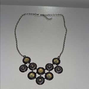 Elegant Silver and Gold Necklace